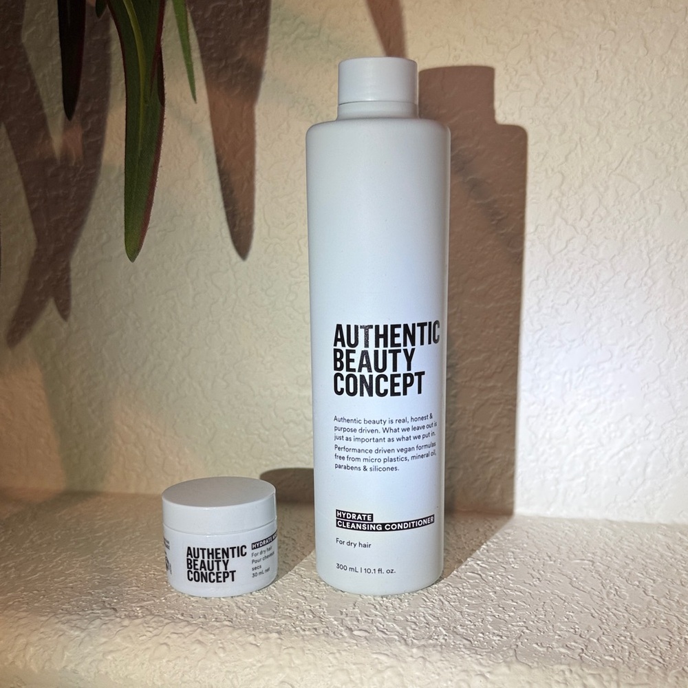 Authentic Beauty Concept Hydrate Cleansing Conditioner and Hydrate Mask